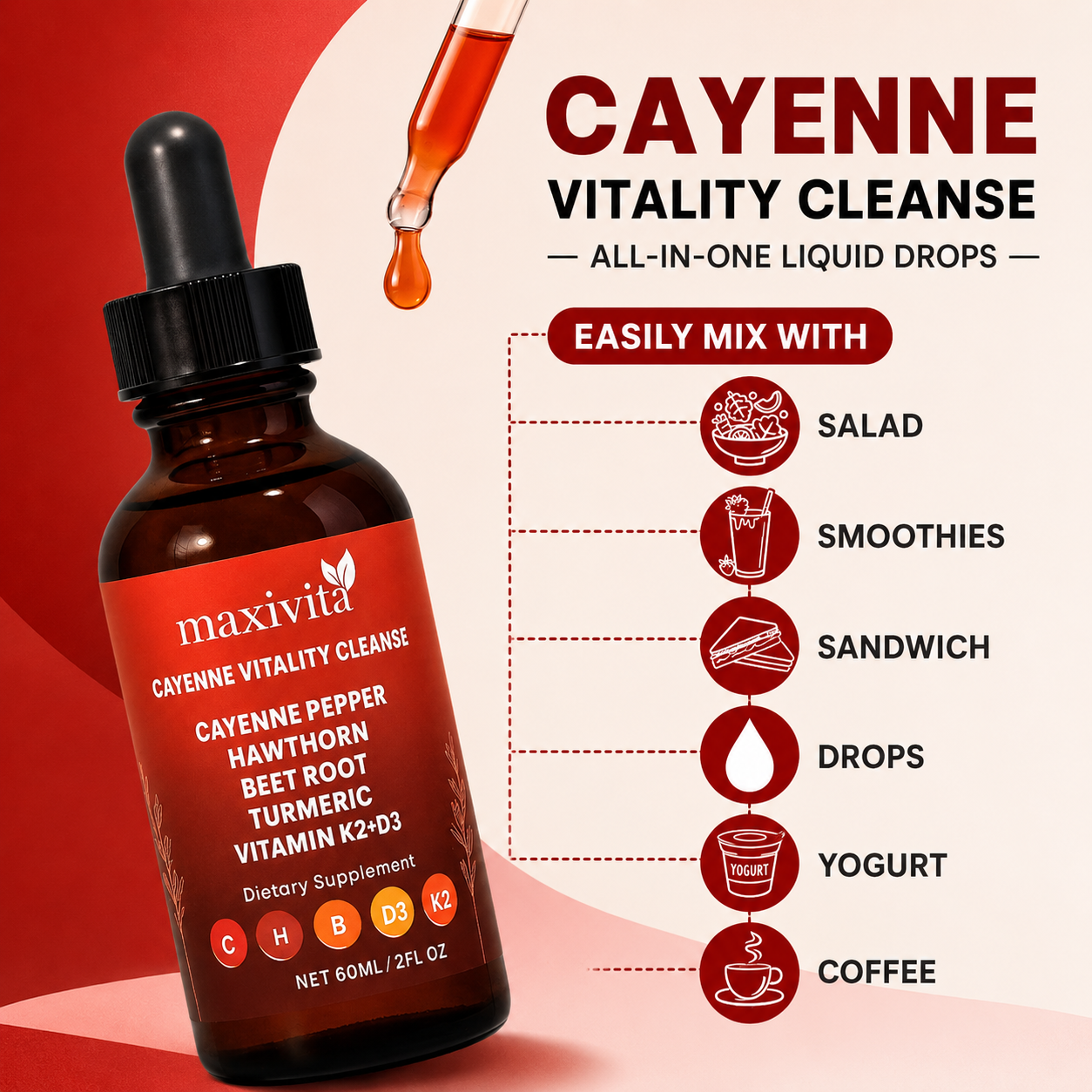 Maxivita Cayenne Vitality Drops