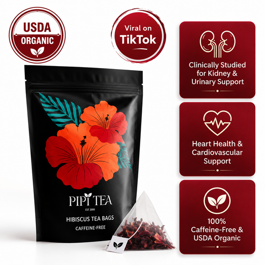 PiPi Tea Hibiscus — Lower Your Blood Pressure Naturally, Backed by 100+ Clinical Studies